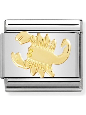 Nomination Composable Classic Dekoratif Link - Burçlar - Akrep - (08 Scorpio) 18K Altın