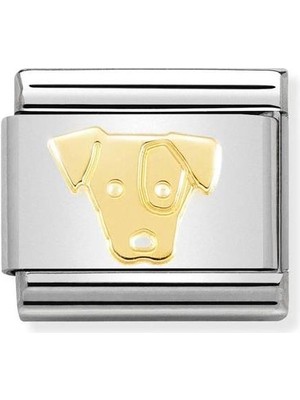 Nomination Composable Classic Dekoratif Link - Semboller - Jack Russell -  18K Altın