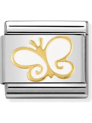 Nomination Composable Classic Dekoratif Link - Doğa - Kelebek - (03 Butterfly) 18K Altın