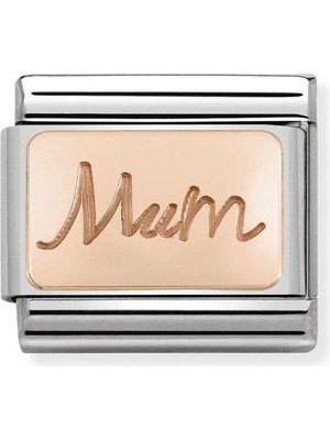 Nomination Composable Classic Dekoratif Link - Plakalar Mesajlar - Anne -  9k Rose Altın