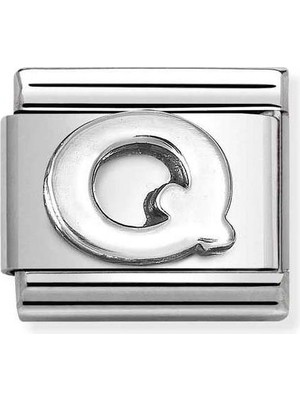 Nomination Composable Classic Dekoratif Link - Harfler - Q - (17 Q) 925 Gümüş