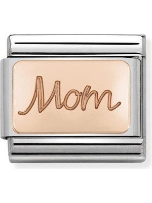 Nomination Composable Classic Dekoratif Link - Plakalar Mesajlar - Anne -  9k Rose Altın