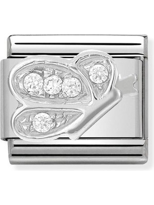 Nomination Composable Classic Dekoratif Link - Semboller - Kelebek - (04 Butterfly) 925 Gümüş Zirkon