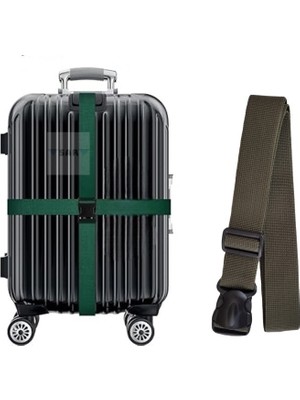 Sar 1 Adet Valiz Bavul Emniyet Kemeri Haki