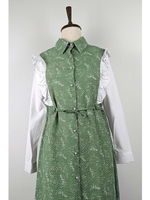 Duay Butik Volan Detaylı Tunik Mint T1565