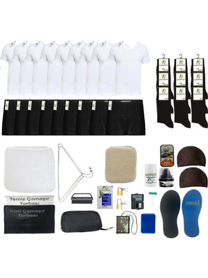 Asker Paketi 9'lu Temel Denizci Asker Paketi-Denizci Asker Seti-Denizci Askeri Malzeme Paketi-Bedelli Acemi Temel Denizci Asker Malzemesi Paketi