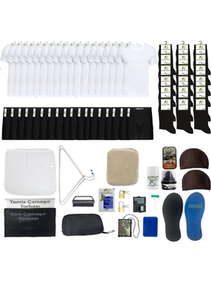 Asker Paketi 18'li Temel Denizci Asker Paketi-Denizci Asker Seti-Denizci Askeri Malzeme Paketi-Bedelli Acemi Temel Denizci Asker Malzemesi Paketi