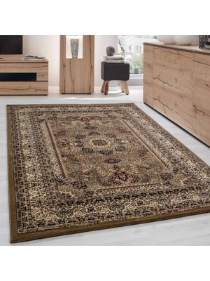 Carpettex Halı Klasik Desenli Halı Iran Tarzı Süslemeler Bej Siyah Krem Renkler