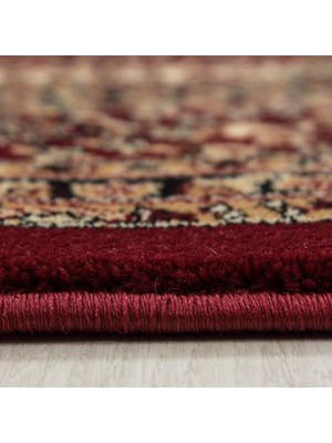 Carpettex Klasik Desenli Halı Iran Tarzı Süslemeler Bordo Siyah Krem Renkler