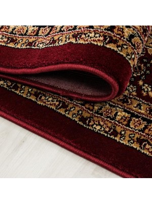 Carpettex Klasik Desenli Halı Iran Tarzı Süslemeler Bordo Siyah Krem Renkler