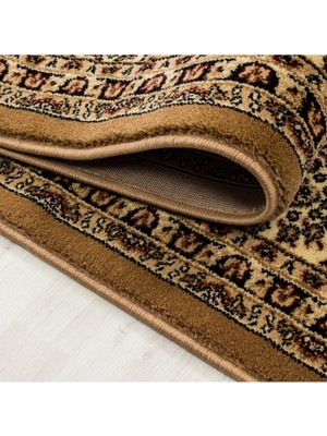 Carpettex Klasik Desenli Halı Iran Tarzı Süslemeler Bej Siyah Krem Renkler