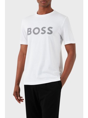 Boss Pamuklu Regular Fit Bisiklet Yaka T Shirt Erkek T Shirt 50512866 100