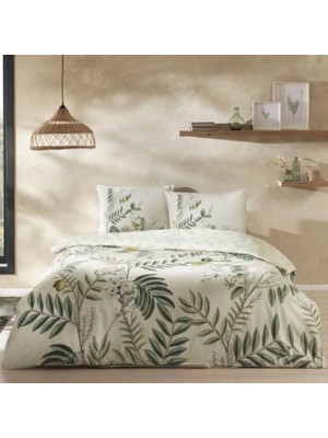 Taç Ranforce Çift Kişilik Nevresim Takımı Liana Bej