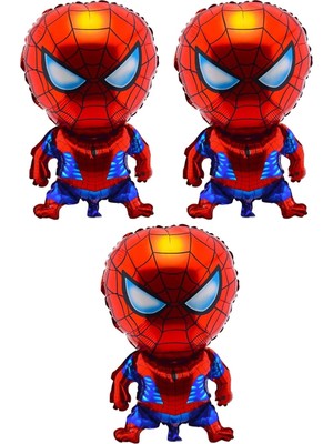 Hit Dükkan Spiderman Parlak 3 Adet Büyük Kid 73CMX45CM Folyo Balon (Helyum) No:30