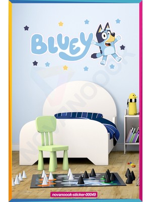 Nova Noook Bluey Sticker Etiket Seti (STICKER-00049)