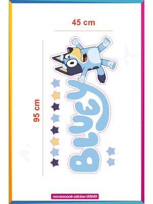 Nova Noook Bluey Sticker Etiket Seti (STICKER-00049)