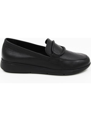 Ceyo 0160 Kadın Comfort Ayakkabı - Siyah