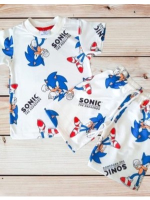 Neat Kids Erkek Çocuk Sonic Şort Tişört Takım 2 Parça