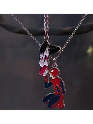 Herşey Nota Spiderman And Given Couple Çift Ikili Kolyesi