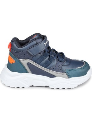 Jump 27823 Cırtlı Lacivert - Koyu Yeşil Erkek Çocuk Günlük Bot Spor Ayakkabı