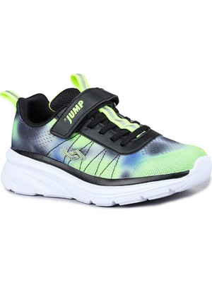 30034 Siyah - Yeşil Kız Çocuk Sneaker Günlük Spor Ayakkabı