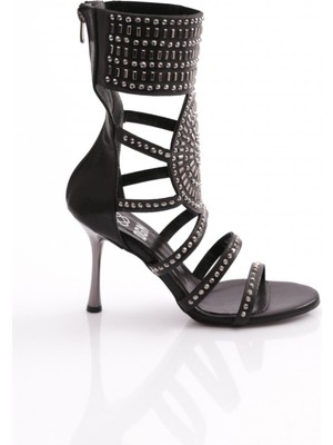 Dgn K1001 Kadin Troklu Topuklu Abiye Ayakkabi