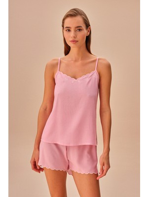 Suwen Stripe Şort Takımı