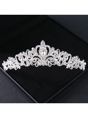 Mingjin Shop2 Hiçbiri Barok Vintage Kristal Rhinestone Tiaras ve Taçlar Diadems Bantlar Kadınlar Için Gelin Düğün Saç Aksesuarları Takı Band (Yurt Dışından)