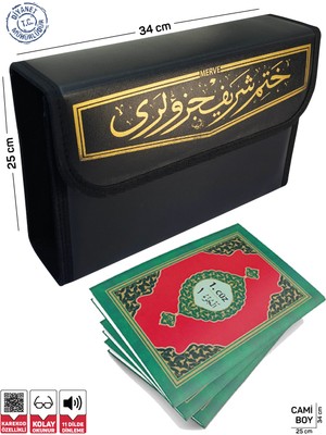 Kur’An-I Kerim Hatim Seti 30 Cüz (Çantalı Cami Boy)