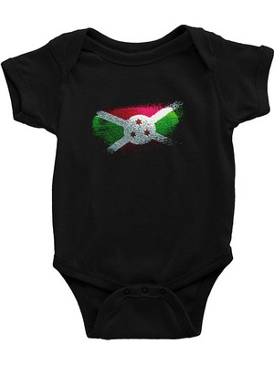 Darkhane Burundi Siyah Unisex Bebek Body - Zıbın