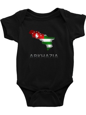 Darkhane Abhazya Siyah Unisex Bebek Body - Zıbın