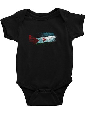 Darkhane Sahrawi Siyah Unisex Bebek Body - Zıbın