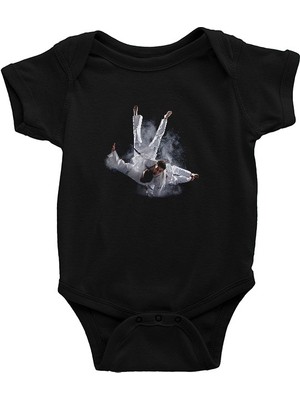Darkhane Judo Siyah Unisex Bebek Body - Zıbın