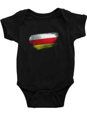 Darkhane Kuzey Osetya Alanya - North Ossetia–alania Siyah Unisex Bebek Body - Zıbın