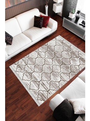 Homier Collection Homier Westa Kalitesi Yıkanabilir Kaymaz Taban Kilim ve Yolluk H-PW-8049A