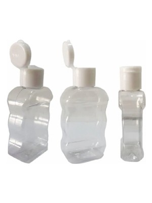 Makrobay 50ML - Likit- Dezenfektan - Kolonya - Kelebek Fliptop - Beyaz - Kapaklı 15 -Adet