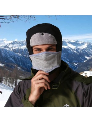 Liangduo Shop Yeşil Stil L Boyutu Kış Ayrılabilir Maske Su Geçirmez Termal Polar Kap Açık Spor Binme Avcılık Tırmanma Yürüyüş Sıcak Rüzgar Geçirmez Şapka cm (Yurt Dışından)