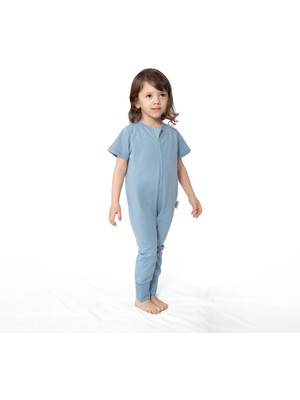 Zuppers Kısa Kollu Yazlık Çocuk Uyku Tulumu - 0,3 Tog - Buz Mavisi