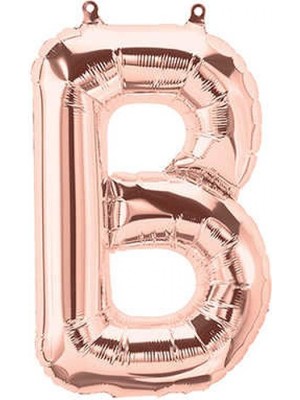 Kidspartim B Harfi Rose Gold Folyo Balon 34 Inç 80 cm