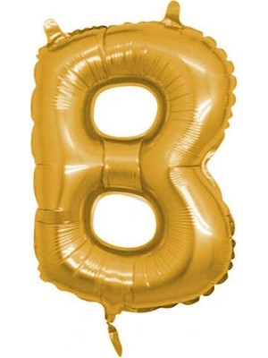 Kidspartim B Harf Altın Folyo Balon 40 Inc 100 cm