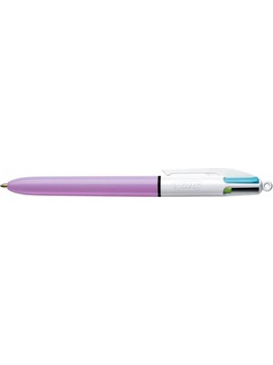 Bic 4 Colours Fun Tükenmez Kalem Lila Renk 4 Renk Seçeneğiyle Eğlenceli Yazım Deneyimi