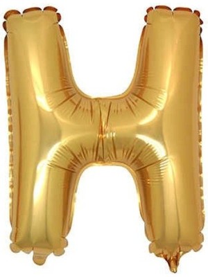 Kidspartim H Harf Altın Folyo Balon 40 Inc 100 cm