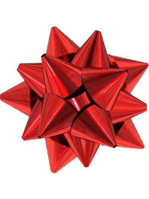 Roco Paper Co. Roco Paper Yıldız Desenli Mat Kırmızı Rafta - 100 Adet - Çap 5 cm