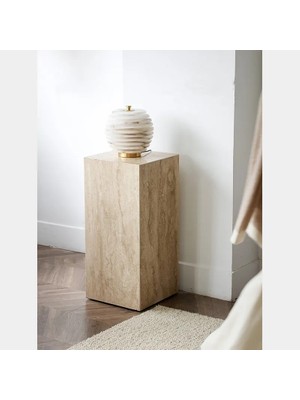 Oasis Stone Radiance Modern Lüks Traverten Kaide Sehpa