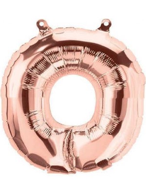 Kidspartim O Harfi Rose Gold Folyo Balon 34 Inç 80 cm