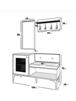 Venatto Trio Life PORTMANTO(%100MDF)