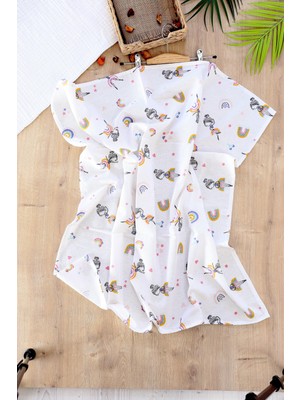 Sitilin Kız Erkek Bebek Unisex Pazen Kundak Battaniye STL6595