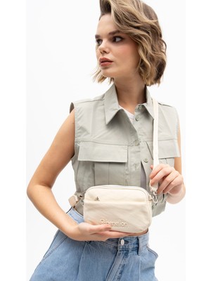 United Colors Of Benetton Benetton Kadın Çapraz Çanta Bej BNT1205