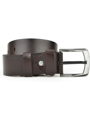Ziya, Hakiki Deri 4.5 cm Erkek Kemer 153980Z202 Kahve