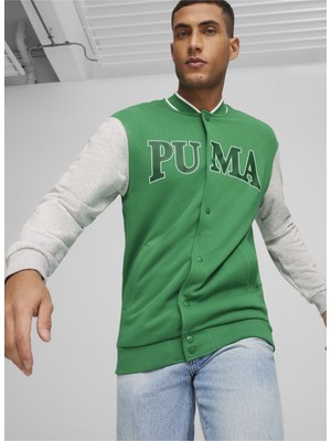 Puma 67897186 Puma Squad Track Jacket Yeşil Erkek Kapüşon Yaka Regular Fit Sweatshirt